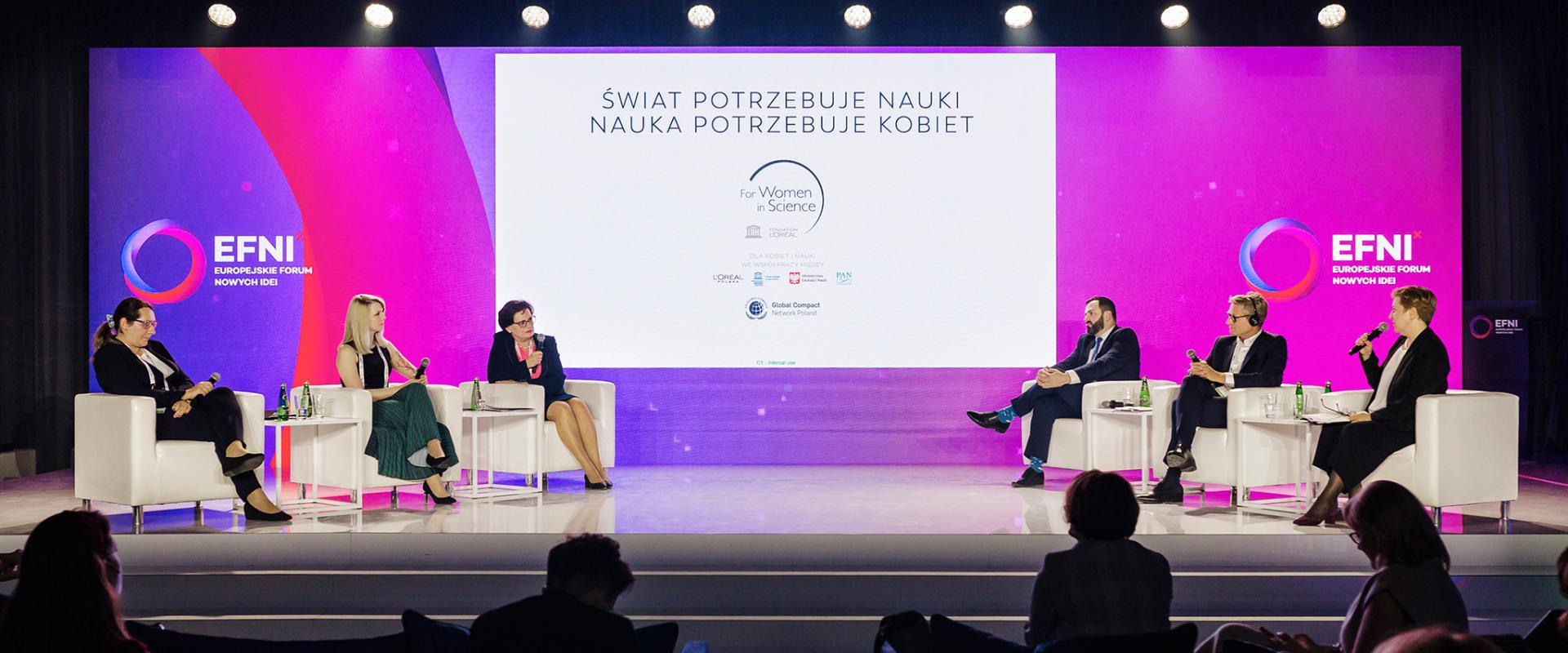 Debata podczas EFNI - największy koncern kosmetyczny wspiera kobiety nauki